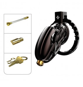 LOCKINK - Sevanda Outlaw Urethral Sounding Chastity Cage (Black)